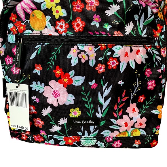 HP π₯³ π VERA BRADLEY | TANGERINE TWIST LIGHTEN UP ESSENTIAL LARGE BACKPACK - Picture 6 of 16